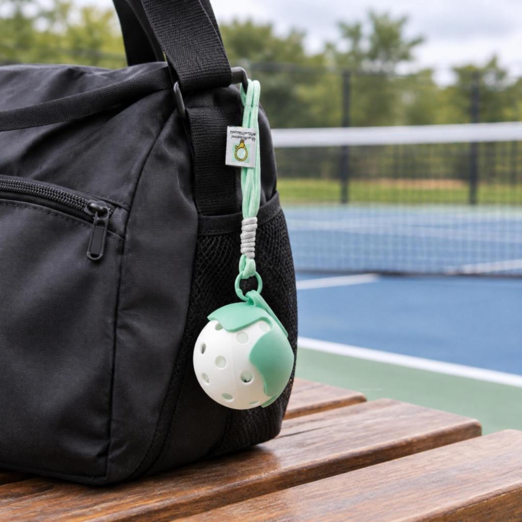 Ornament Lightweight PickleballThemed Hanging for Backpack Decoration, Key Chain Accessory