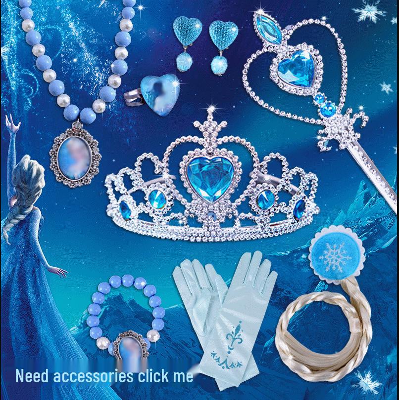 Elsa Cape Shawl: Kids' Festival Birthday Outfit & Performance Costume for June 1st Children's Day