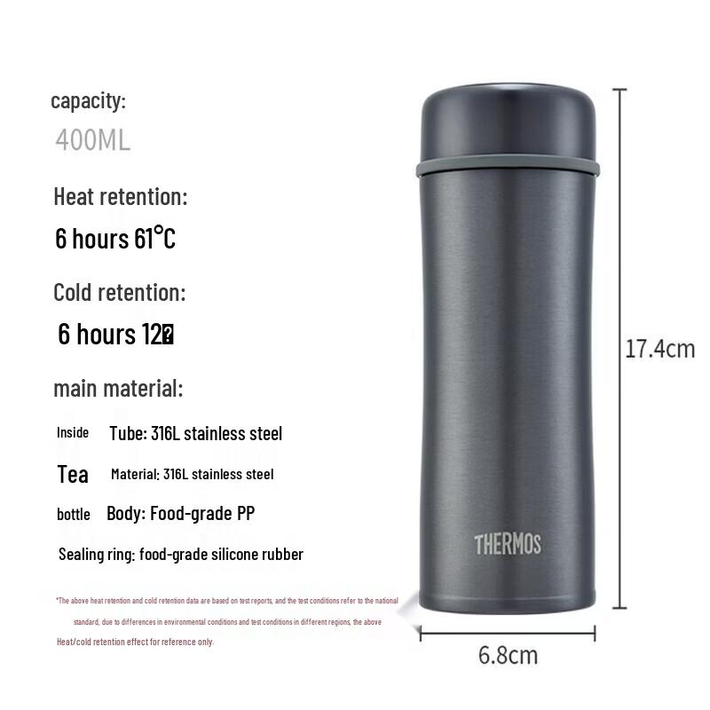 Thermos TCCG-401S 316L Stainless Steel Insulated Tea Infuser Mug
