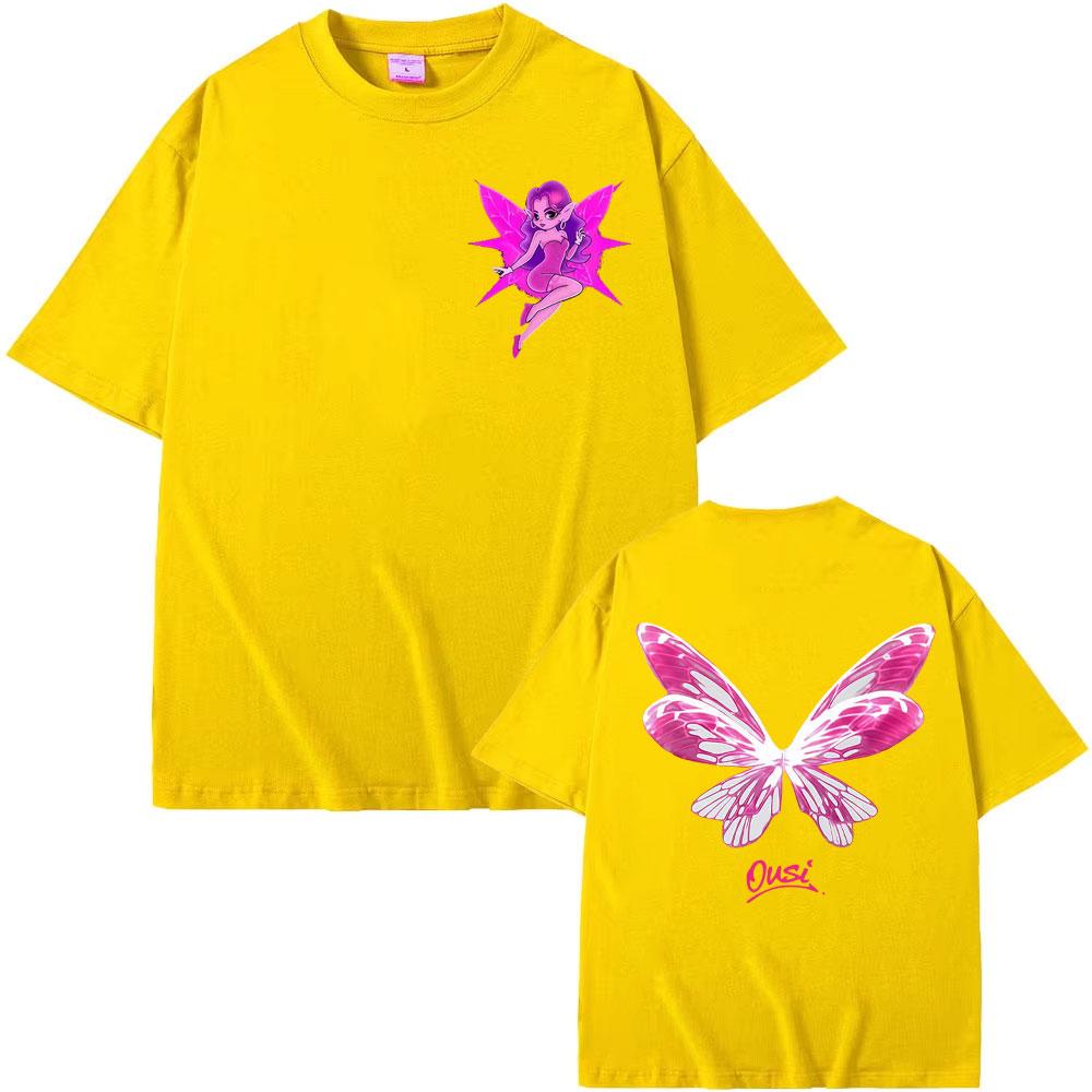 2027 Cool Omar Courtz Por Si Unisexana No Estoy Album Nieuwe Vlinder Grafische T-shirts Unisex WoUnisex High Street 100% Katoen Ronde Hals Los