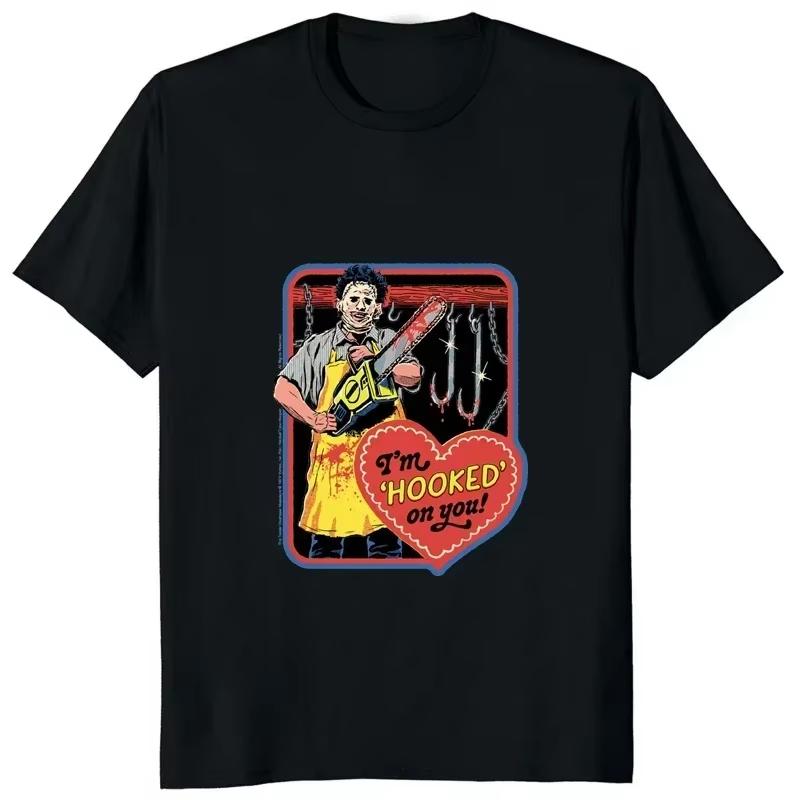 

Supernatural Graphic Printed Cartoon Horror Story T Shirt Scary Ever Streetwear T-shirt Cotton American Man Tees 4XL