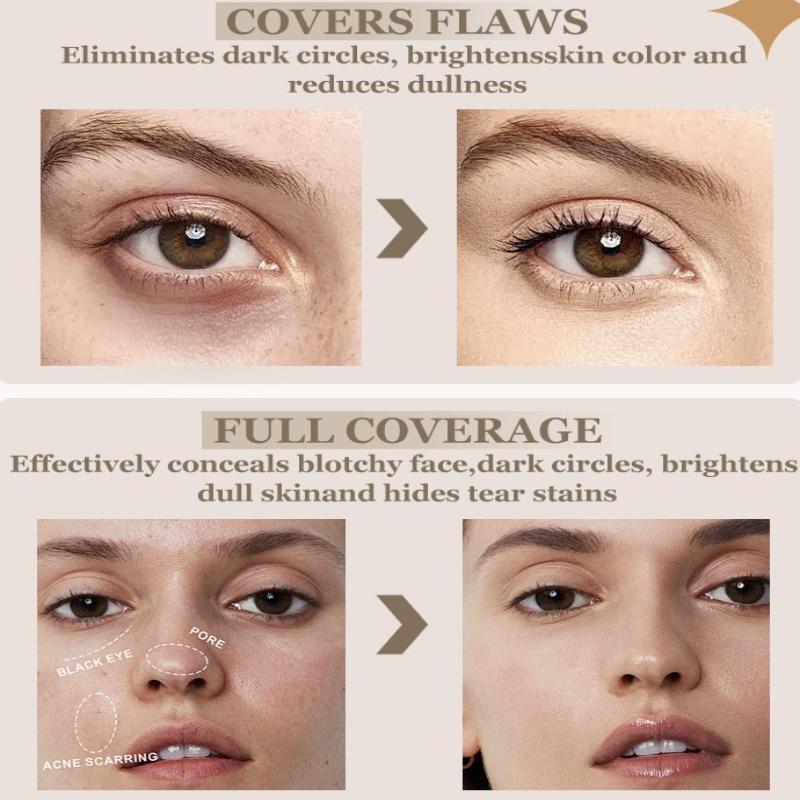 Bsimone Facial Concealer Sponge Head Matte Liquid Foundation Makeup Oil Control Long Lasting Bb Cream Waterproof Brighten