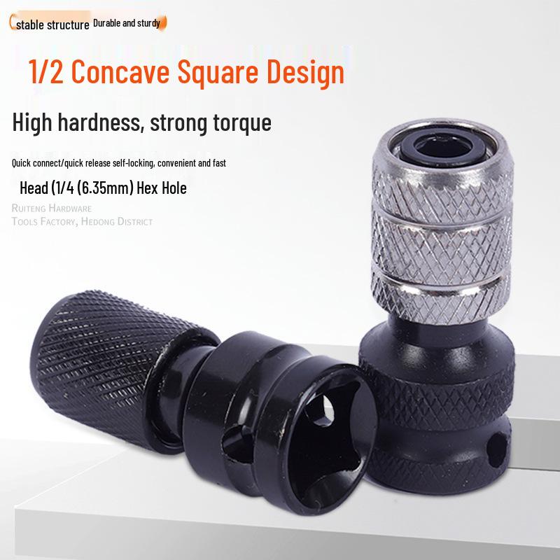 Telescopic Spring Sleeve Hex Socket Adapter for Electric and Air Wrenches