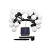 Waterproof Outdoor LED Solar String Lights - High Brightness G50 Bulbs for Camping, Courtyard, and Christmas Decor
