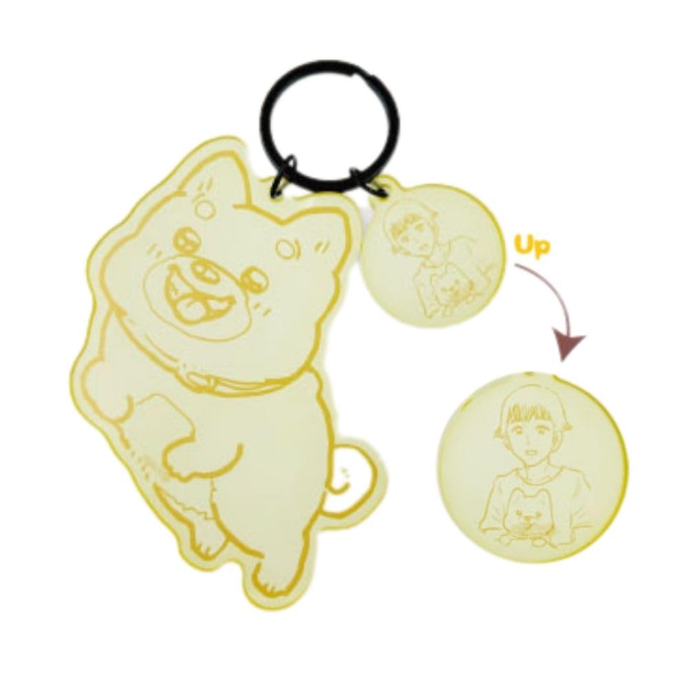 Marimo Craft The Uncle Who Reincarnated As a Cat Senshoku Acrylic Keychain Sukekiyo (Large Parts) Approx. W90 X H87 X D3mm (Small Parts) Approx. W30