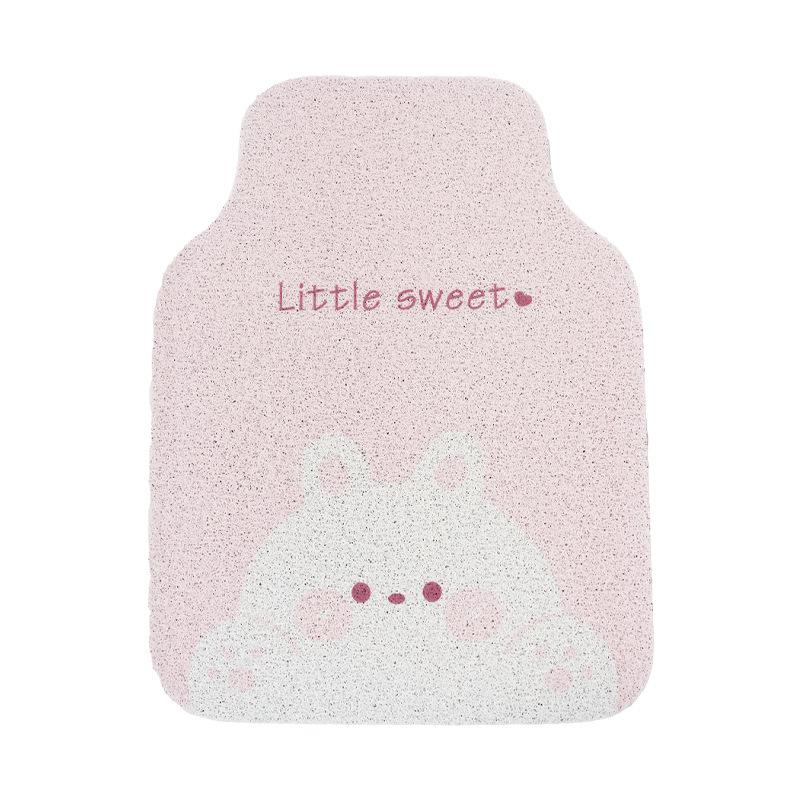 Cartoon Rabbit Wire Loop Car Floor Mat Universal Non Slip Durable