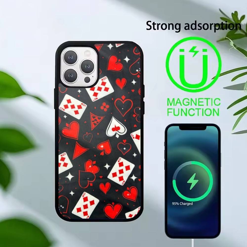 

Gothic Dark Sweetheart Phone Case For iPhone 17,16,15,14,13,Pro,Max,Plus,Magnetic For Magsafe Wireless Charging iPhone12PROMAX