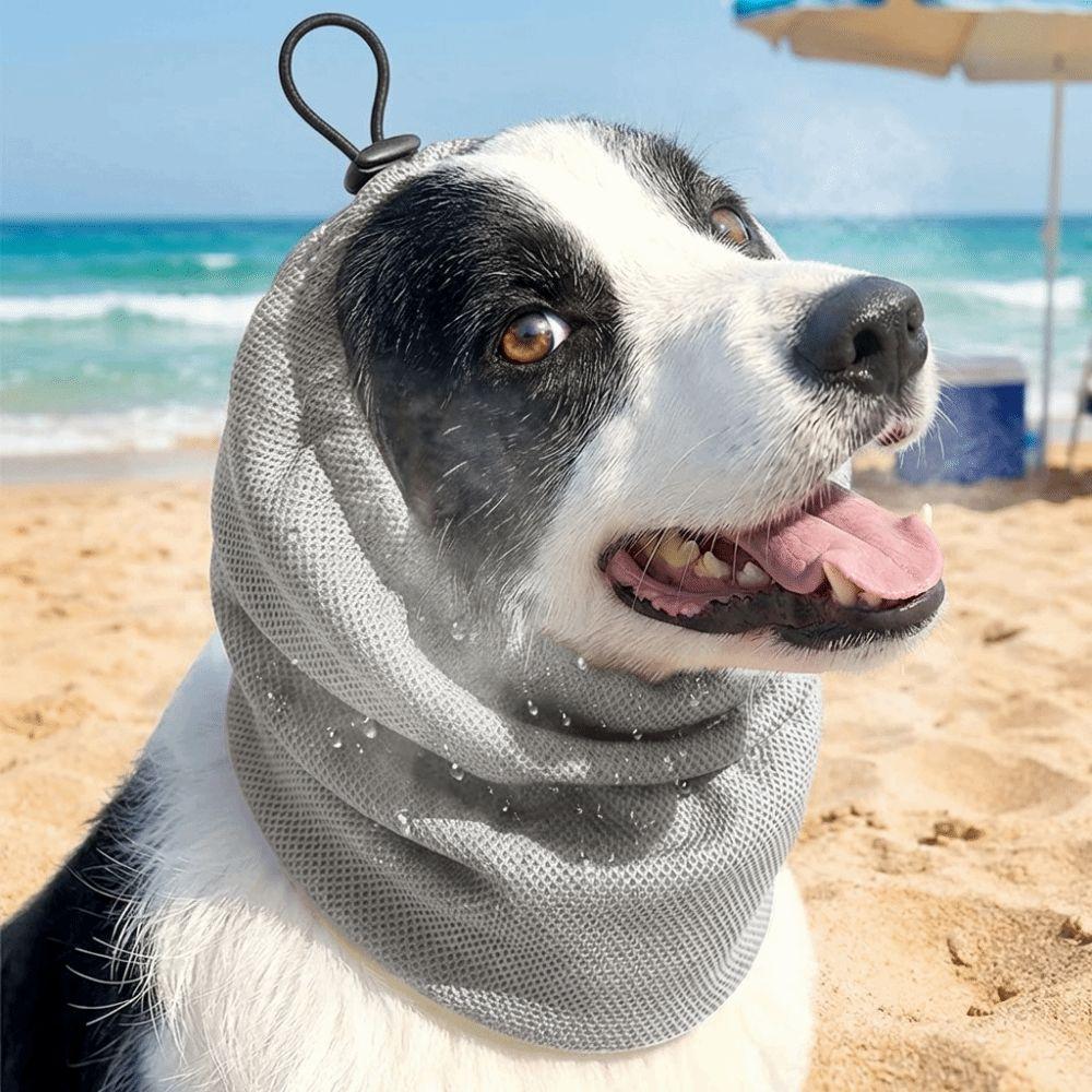 Elastic Mesh Dog Cooling Head Cover Quick Dry Anti Insect Mosquito Dog Ear Cover Pet Headgear Anti-mite Pet Dog Earmuffs