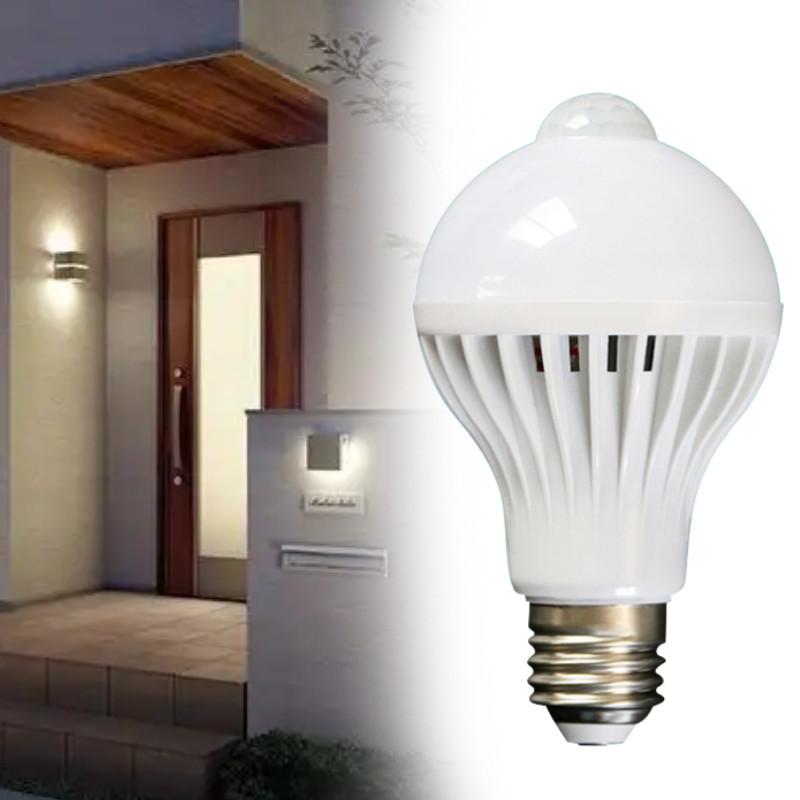 Motion Bulb Sensor Human Body Infrared Induction Led Light Bulbs Living Room