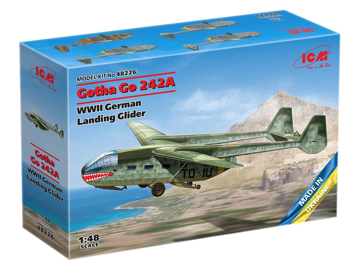 

ICM 1/48 scale German Gotha Go 242A Transport Glider Plastic Model Kit 48226