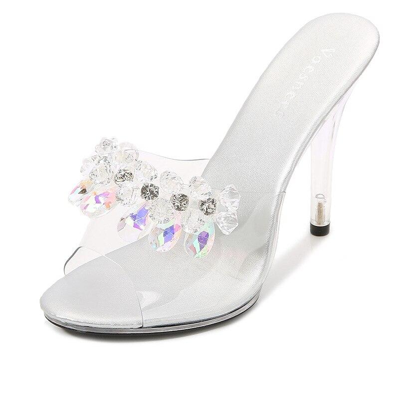 Frauen Sexy Heels Sandalen High Fashion Heels Mädchen Schuh Slipper Große Größe Schuhe Gelee Rutschen 19861 Serie 11 cm Absatz LFD