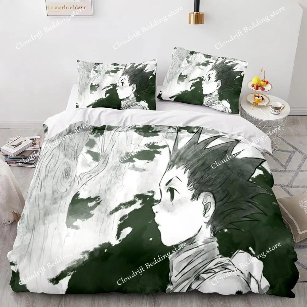 Hunter × Hunter Bedding Set Single Twin Full Queen King Size Bed Set Adult Kid Bedroom Duvet Cover Sets 3D Print Anime Bed Sheet