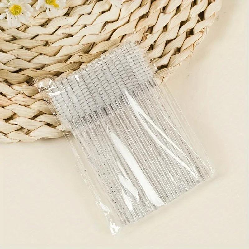 50Pcs Disposable Eyelash Extension Brushes Eyebrow Eye Lash Brush Spoolies Mascara Wands With Container Case Beauty Makeup Tools