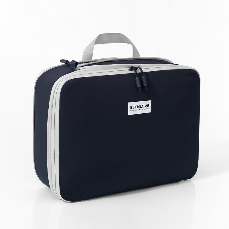 Travel Organizer Bag With Nylon Material For Packing Clothes And Lingerie In Compact Cube Shape For Travel Use