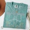 Comfort Colors 8th Grade Teacher Shirt, Grade Eight Teacher Coquette TShirt, Cute Teacher Bow Shirt, Custom Grade Tee, New Teacher Gift