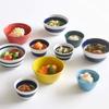 Natural69 Set Produkt Bunte Schüssel M Set Blau natural69 Hasami Ware Geschirr Schüssel M Mikrowellen- und Spülmaschinenfest Hergestellt in Japan Bunt Stilvoll