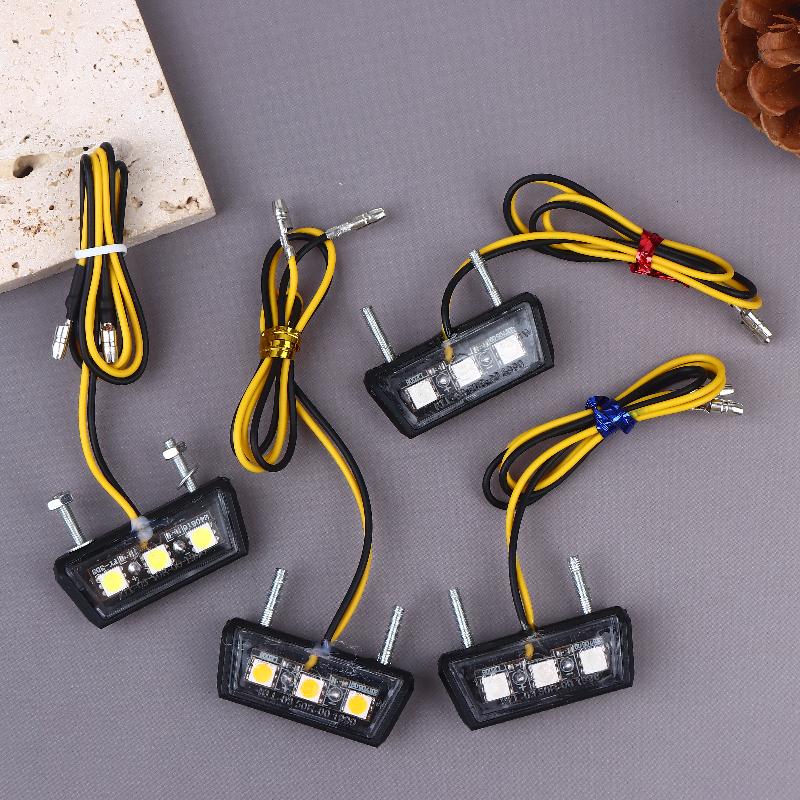 12V Led Light Waterproof Motorcycle License Light Motorcycle License Plate Rear Tail Light Motorcycle License Plate Holder Light