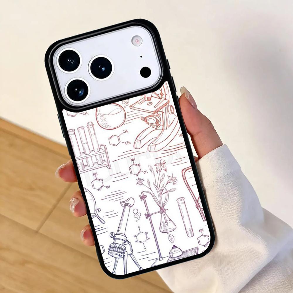 Biology and Chemistry Mobile Phone Case for IPhone 17 AIR 16pro Max 15 14 13 12 11 Bumper Cover