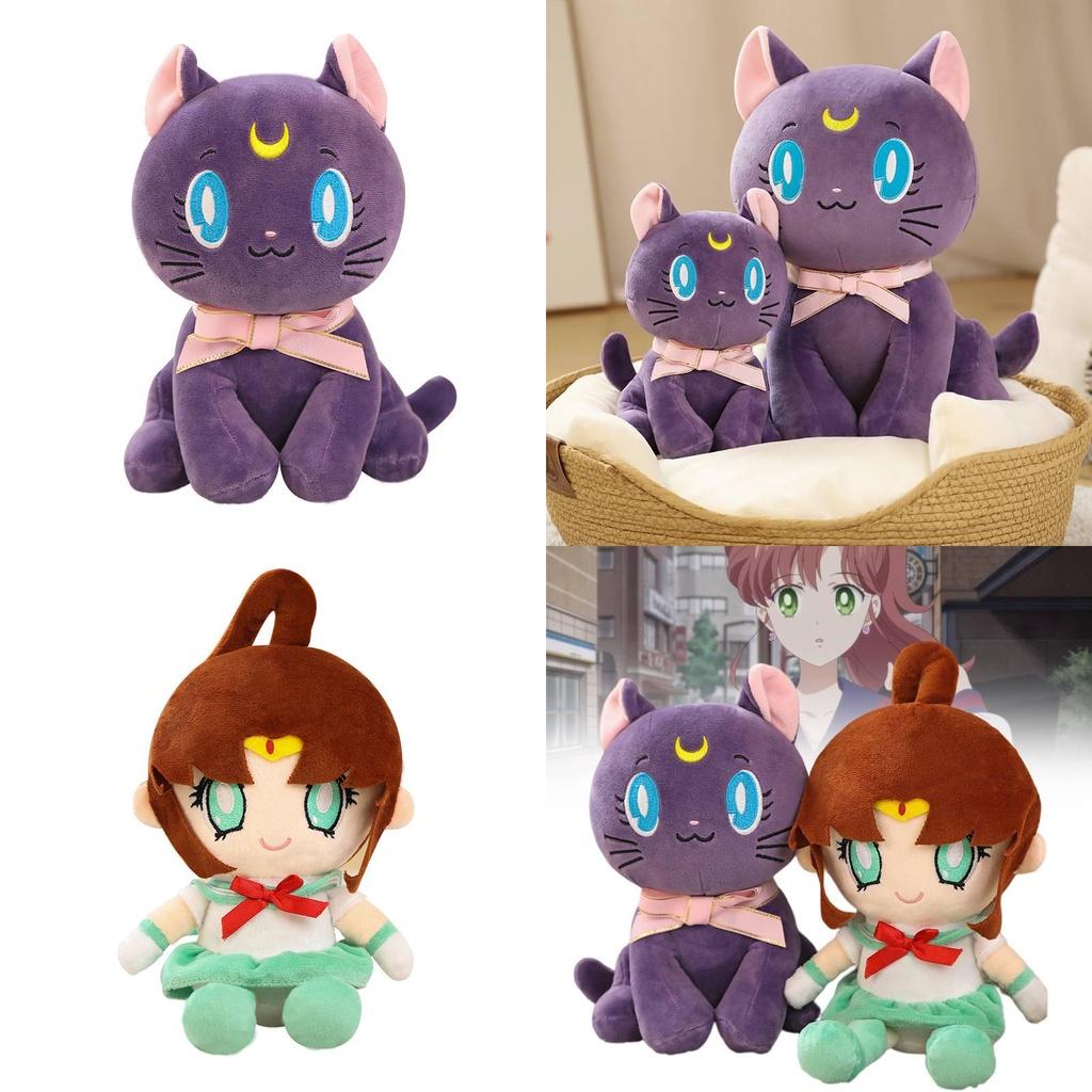 New Sailor Moon Plush Toy Makoto Kino And Luna Cat Designs