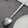 Stainless Steel Spoon Creative Color Korean  Household Thick Rice Spoon Spoon Spoon Spoon Soup Spoon Big Round Spoon