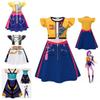 Kpop Demon Hunters Rumi Mira Zoey Kids Cosplay Dress With Flowy Sleeves And Cartoon Design For Play And Special Occasions