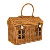 652F Creative House Designs Portable Rattan Organizers Bin Retro Decors Storage