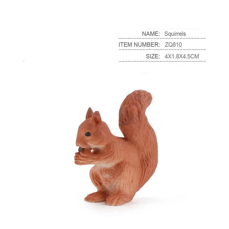 Deer Family Fox Artificial Animal Figures Cute Mini Resin Statues Smooth Surface for Desktop Display Home Decor Gifts