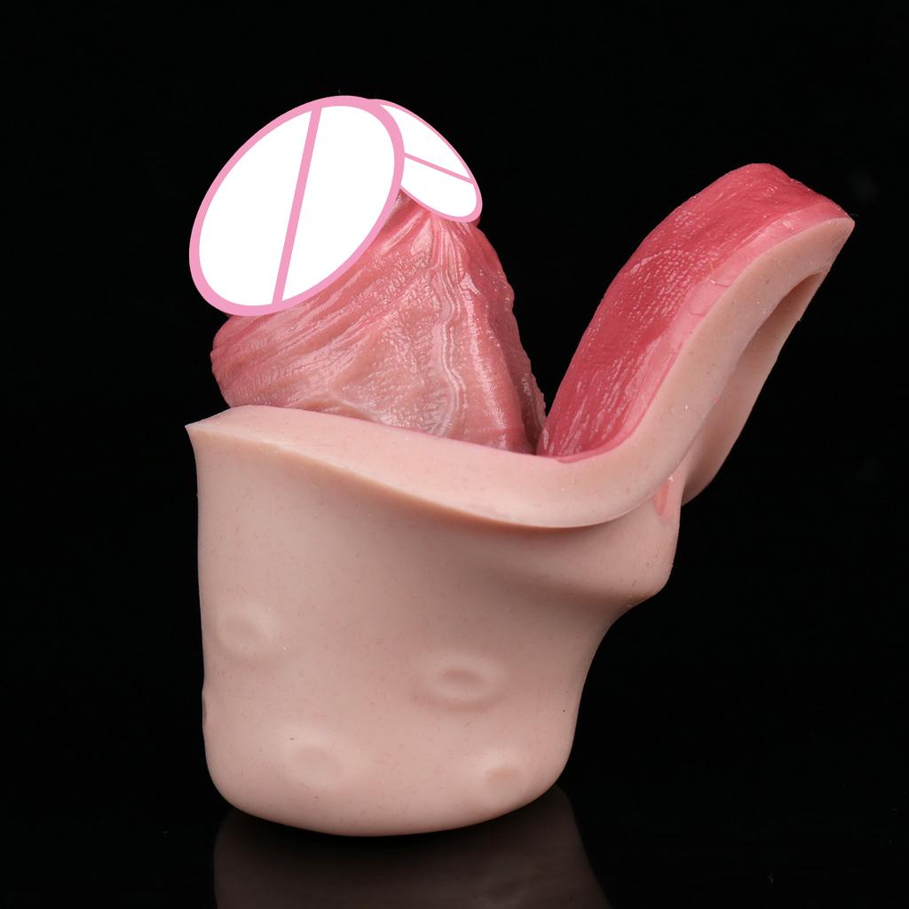 SXXY Real Veins Lifelike Closed Head Penis Sleeve For Men Dick Enlargement Silicone Reusable Condom Sex Products For Adult