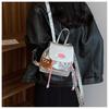 Denim-Rucksack aus Kunstleder für Damen, Niedliche Mini-Umhängetasche im Vintage-Stil, Trendige Streetwear-Crossbody-Tasche