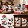 Small Wood Christmas Ornaments Wooden Cat Tabletop Decor, Cute Kitty Figurine, Rustic Farmhouse Decor for Xmas Tiered Tray Ornament Living Room Shelf