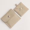 New Microfiber Snap Button Bracelet Bag Jewelry Bag Storage Pouch Packaging Bag