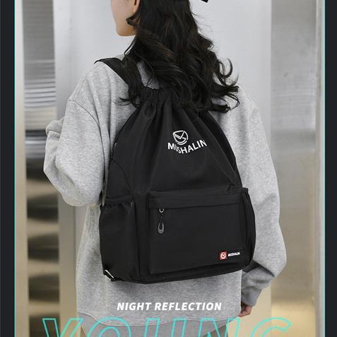 Schoolbag Drawstring Backpack New Large Capacity Commuter Oxford Cloth Backpack Versatile Unisex Travel Pocket Wholesale