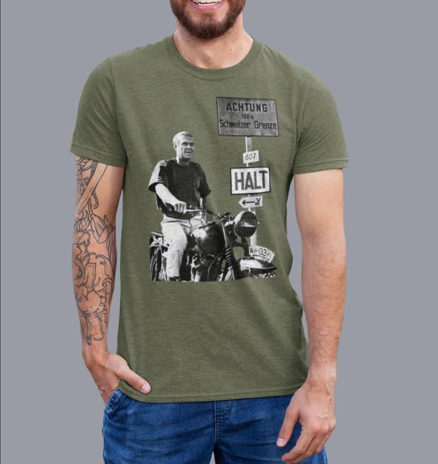 The Great Escape Funny Husband Black and White Graphic Unisex T-shirt S-5XL Unisex T-Shirt XXXXL