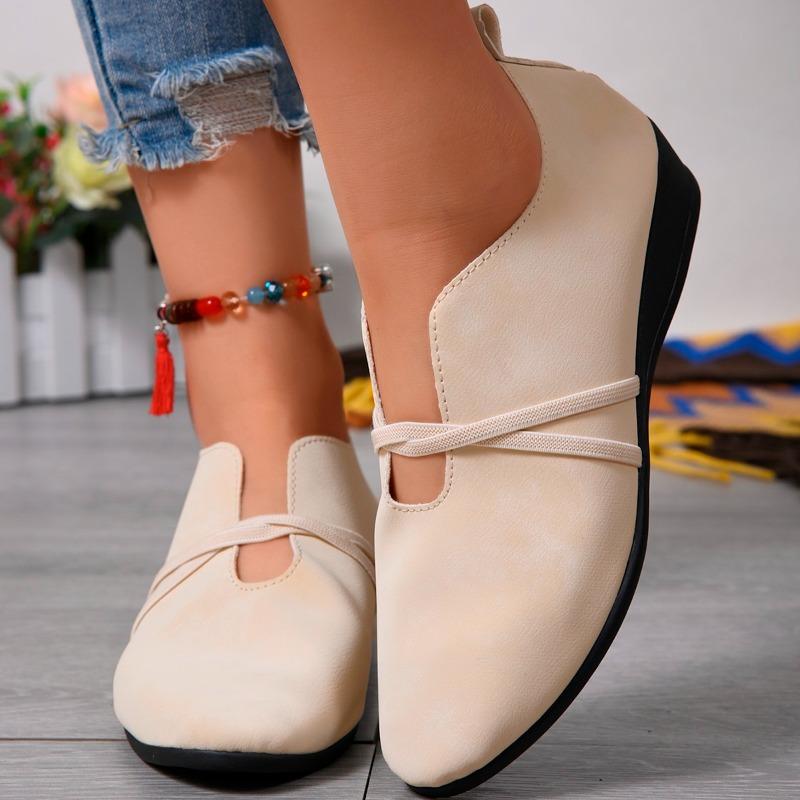 Fashion Retro Soft Leather Flat Sole Step-on Heel Two-wear Women's 2025 New Spring and Summer Lace-up Round Toe Single Shoes