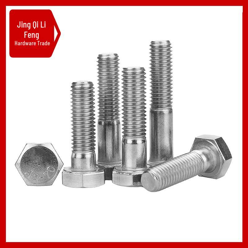 304 Stainless Steel Hex Bolt Partial Thread DIN933, Hex Screw M6-M45