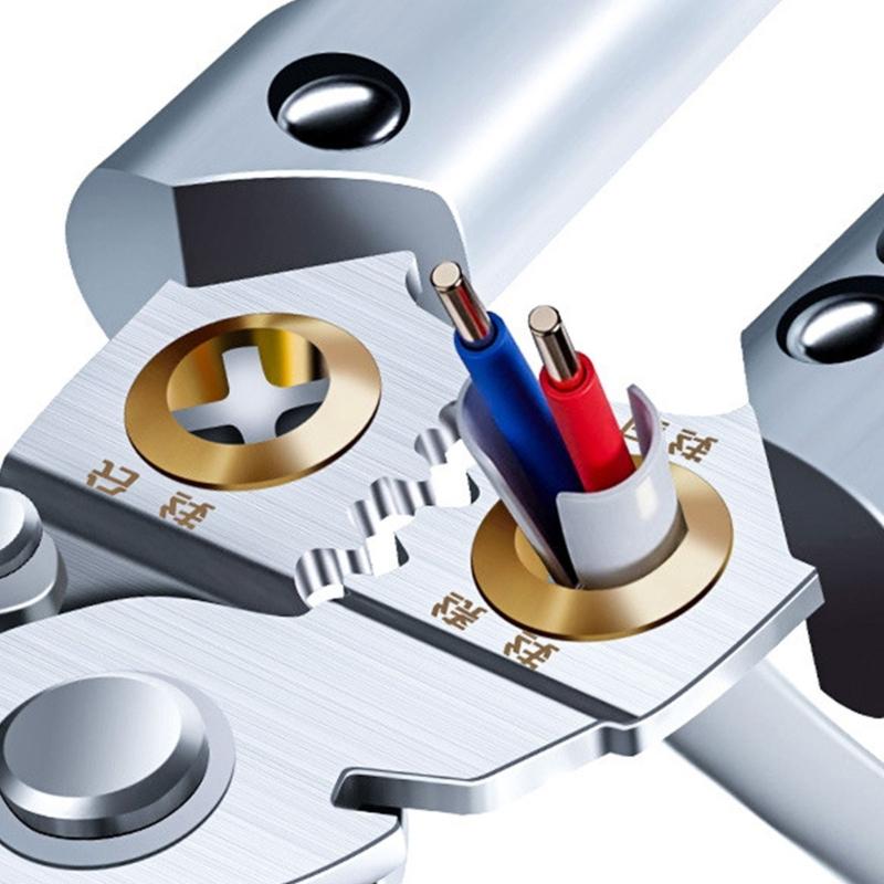 21 In 1 Wire Stripper Wire Stripping Tool with Voltage Tester Cable Cutter with Plier Crimper Splitting Wire Stripper