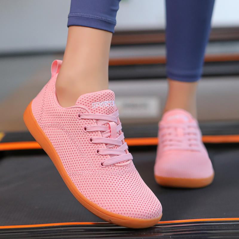 Schoenen met brede teen voor blootsvoets sporten, antislip cross-trainingsneakers, ademende minimalistische platte wandelschoenen