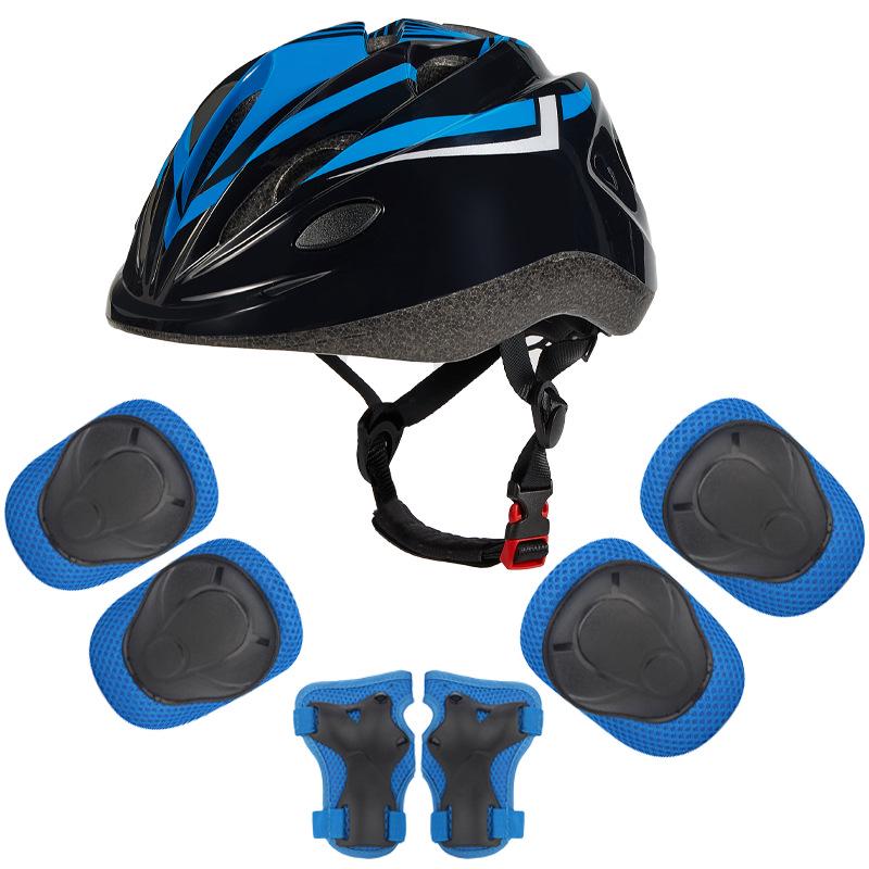 Set de Equipo de Protección de 7 Piezas para Niños: Patinaje sobre ruedas y patinaje sobre hielo, Bicicleta de equilibrio, Bicicleta - Incluye Casco, Rodilleras y Coderas.