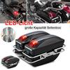 Motorcycle Trunk Case Travel Luggage Storage Box Headlight hard box saddle bag suspension box Honda/Yamaha/Suzuki Black