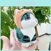 Cute Plush Cat Keychain Adorable Doll Toy Soft Backpack Accessory Gift For Cat Lovers