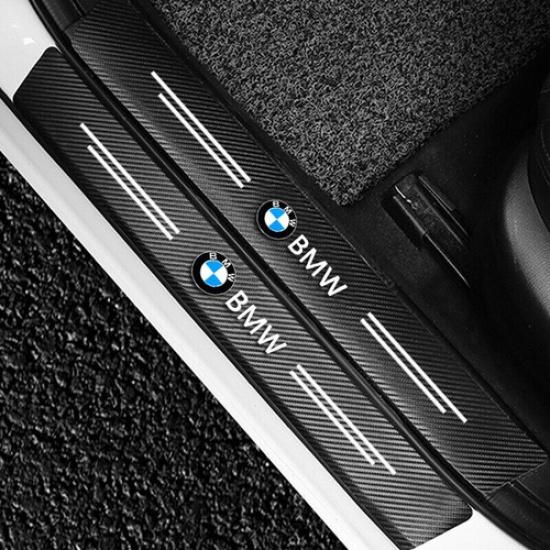 4Pcs Car Threshold Strip Door Plate Sill Scuff Cover Sticker Decals for BMW