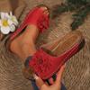 Fashion Claquettes Femmes Large Size Women's Shoes 2025 New Spring/summer New Flower Open Toe Slippers Sandals Sommer Outfits Damen