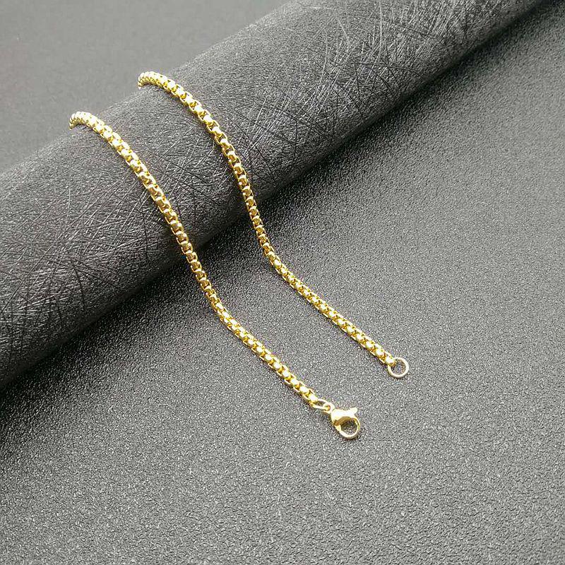 Gold-Plated Diamond Owl Pendant Necklace - European American Hip-Hop Style