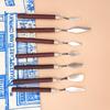 Non-Toxic 7Pcs Art Spatula Soft Paint Oil Painting Wooden Handle Palette Knife Set Gouache Painting Spatula
