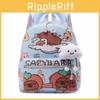 Capybara Cartoon Kids Backpack With Lightweight Nylon For Kindergarten And Daily Use