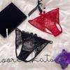G-String Bowknot Lace Panties Flowers Big Bow Underpants Breathable Thong for Women  Home