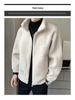 2025 Men's Lambswool Cotton Jacket - Thick Velvet Outerwear for Autumn/Winter