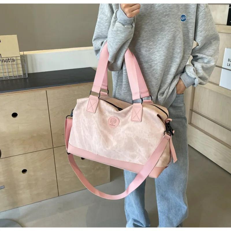 Casual fashion shoulder bag high-quality large-capacity travel bag for outings zipper crossbody PU