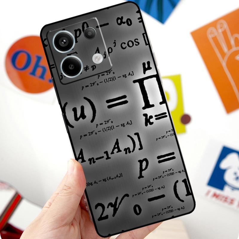 E=mc2 Mathematical Physical Formula Funda For Xiaomi Redmi Note 13 10 11 12 14 15 Pro Plus Case For Redmi 15 12C 13C 14C 10C 15C