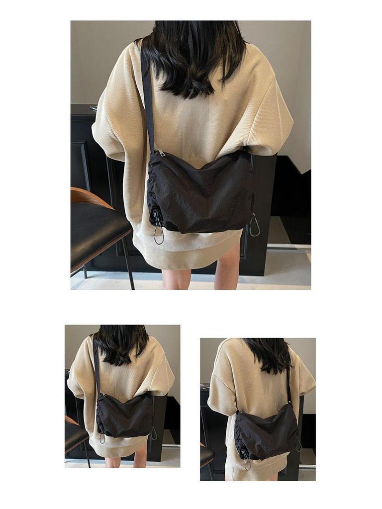 Voděodolná nylonová crossbody taška na knedlíky v japonském stylu - Unisex velkokapacitní taška pro cyklistiku a volný čas